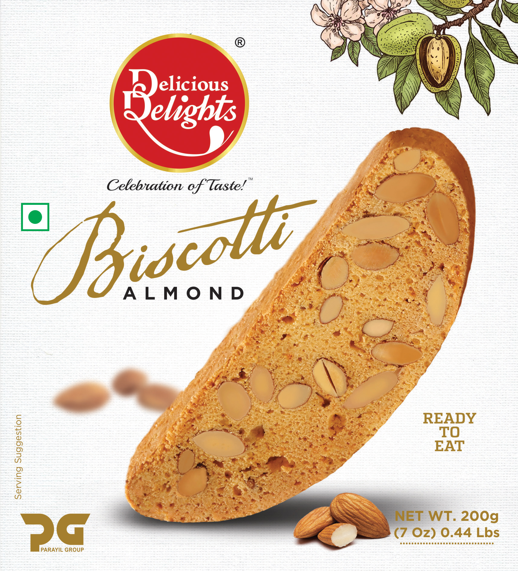 Delicious Delights Biscotti Almond