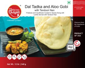 Delicious Delights Dal Tadka and Aloo Gobi with Tandoori Nan