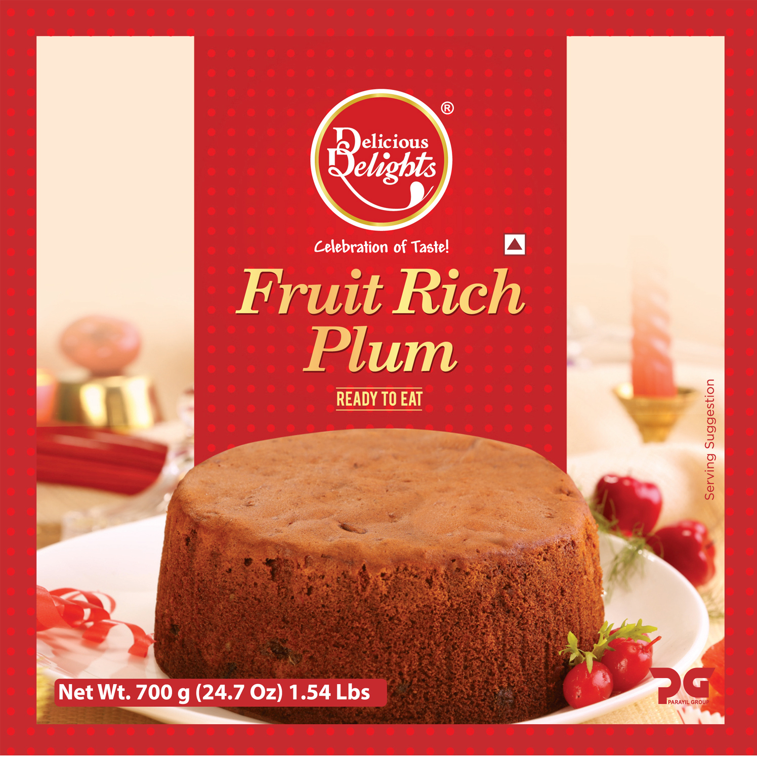 Delicious Delights Fruit Rich Plum Cake