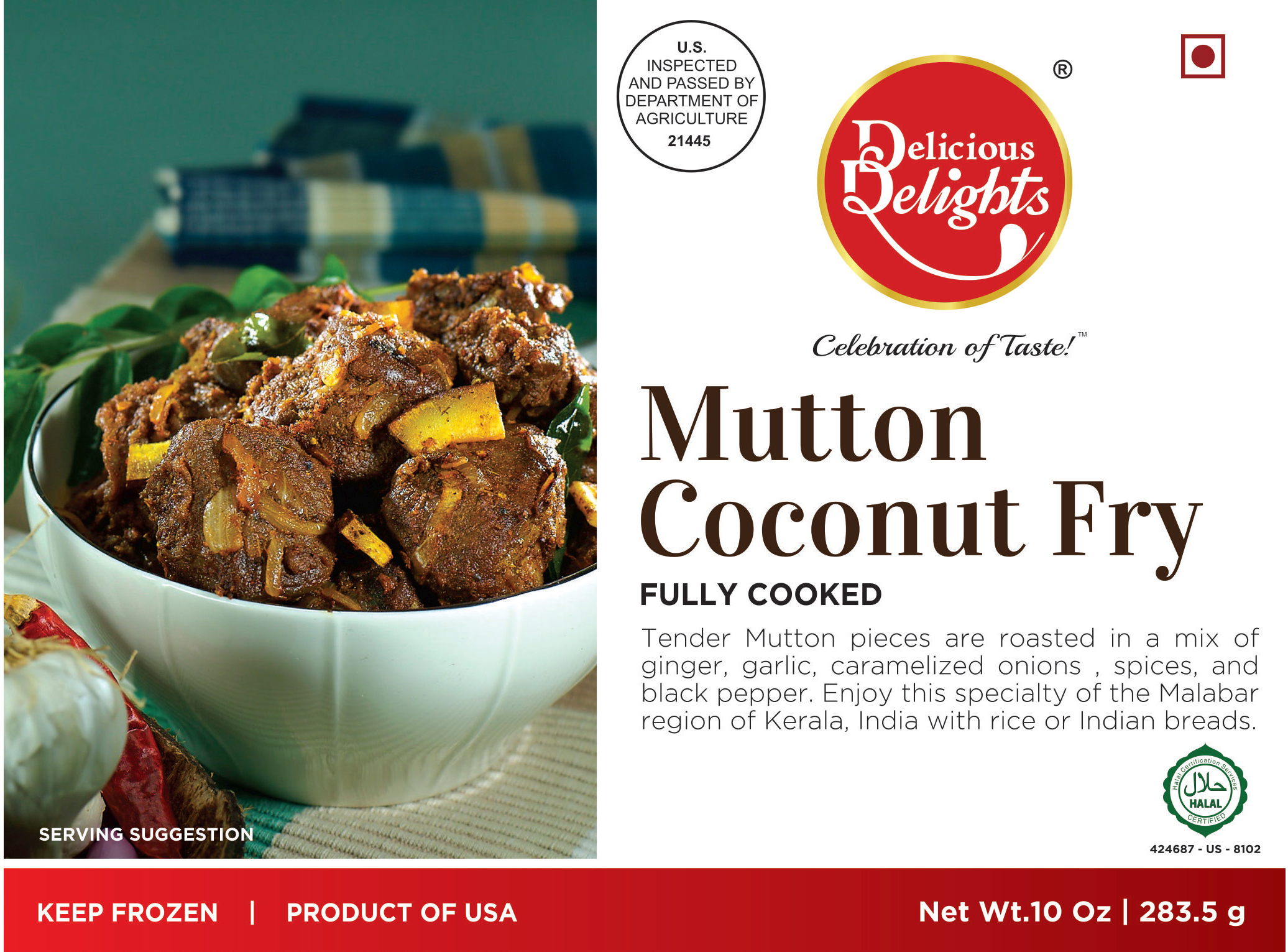 Delicious Delights Mutton Coconut Fry