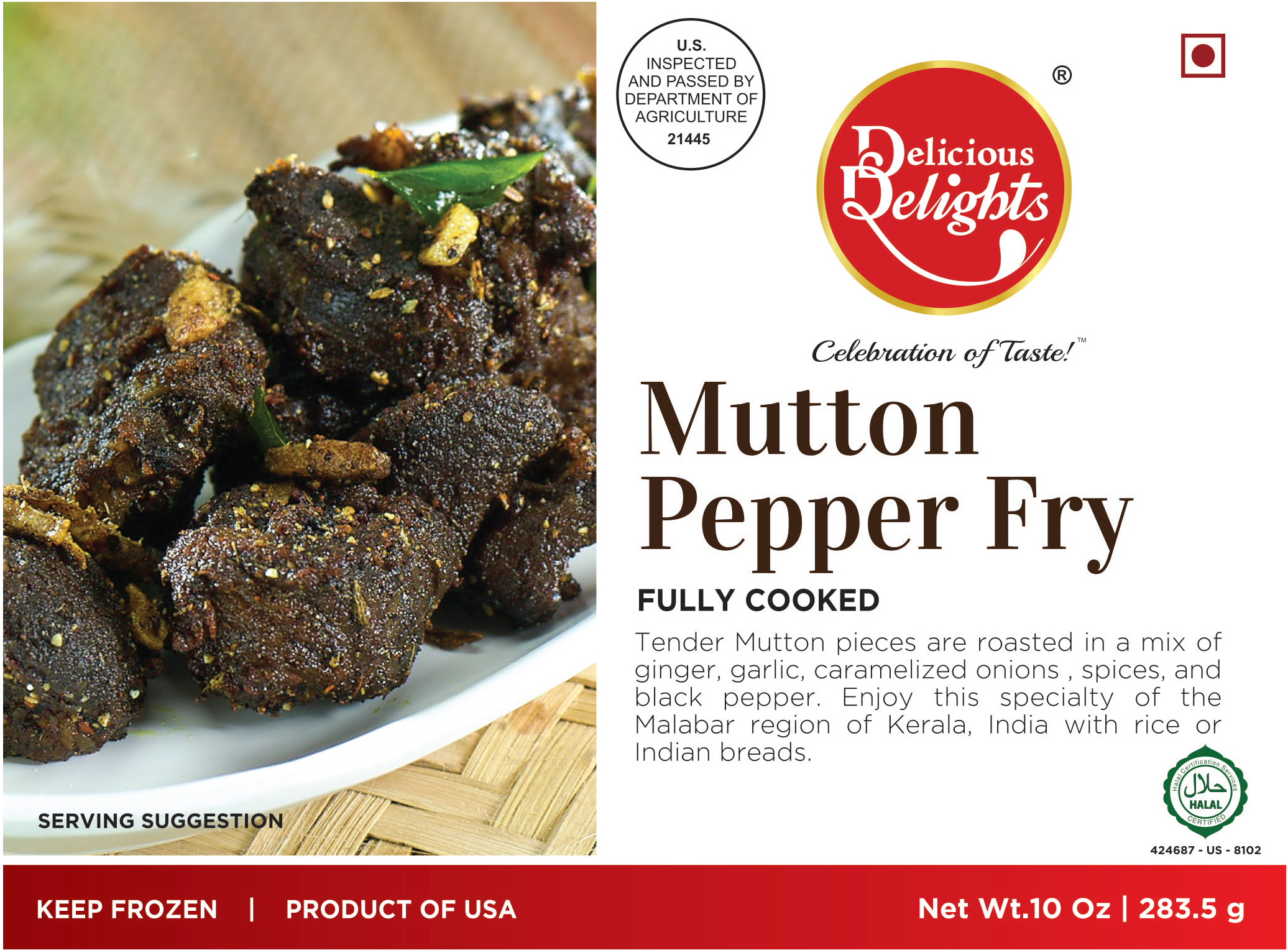 Delicious Delights Mutton Pepper Fry